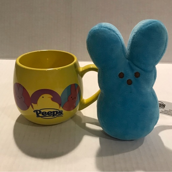 Peeps Coffee Mug And Blue Peeps Plush 5.5” - Picture 2 of 14